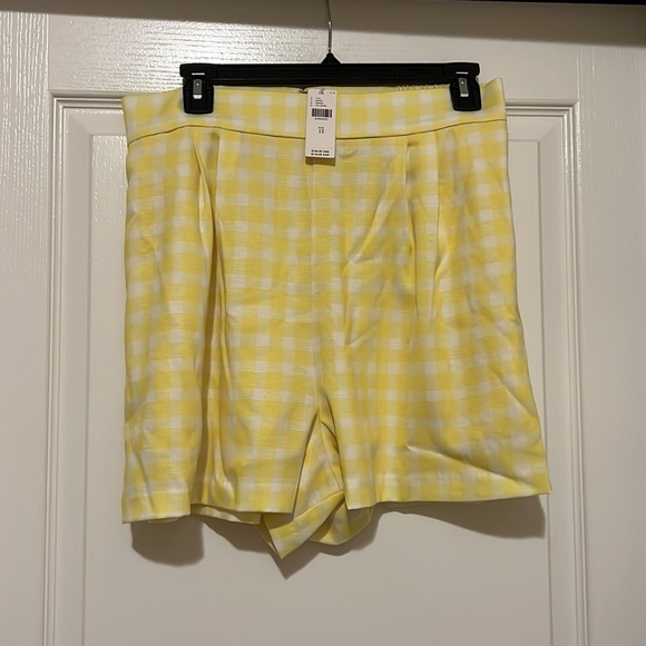 NWT Anthropologie Hutch Pleated Gingham Shorts - Picture 2 of 13